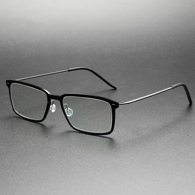 Bobbie Unisex Full Rim Square Titanium Acetate Eyeglasses 766528