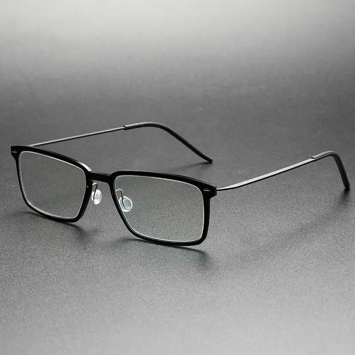 Bobbie Full Rim 652800 Unisex Square Acetate Screwless Titanium Frames FuzWeb