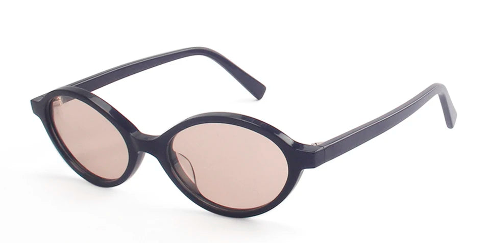 Esnbie Women's Full Rim Oval Acetate Polarized Tac Sunglasses 240801