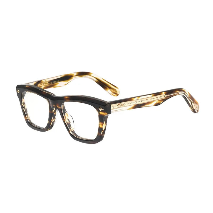 Nobler Unisex Full Rim Square Thick Acetate Eyeglasses 51090