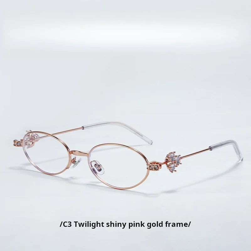 Momoja Unisex Full Rim Oval Titanium Alloy Tr 90 Eyeglasses 30913