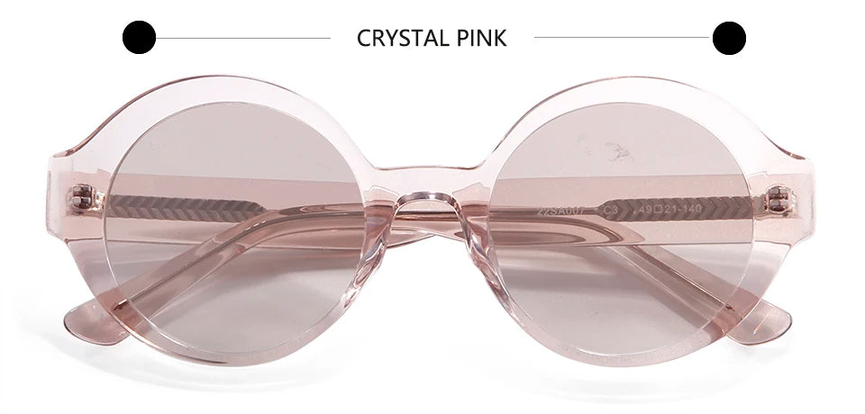 Esnbie Unisex Full Rim Round Thick Acetate Sunglasses 220071