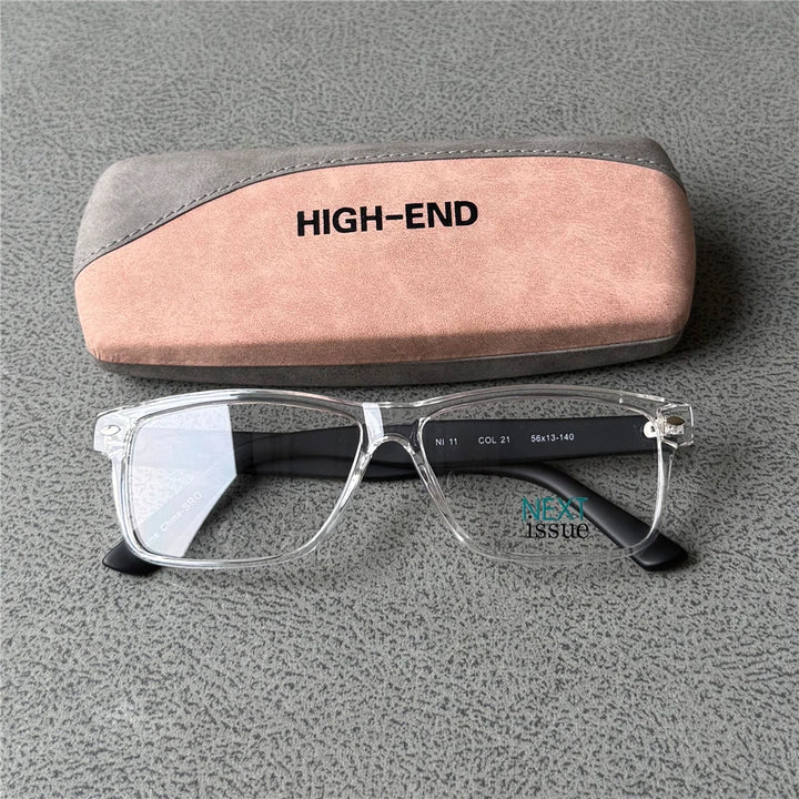 Cubojue Women's Full Rim Square Brow Line Acetate Reading Glasses 967311