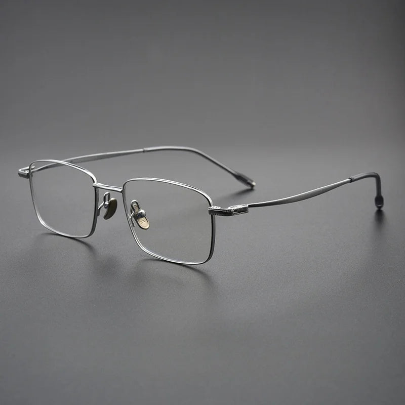 Yimaruili Women's Full Rim Square Titanium Eyeglasses 78947