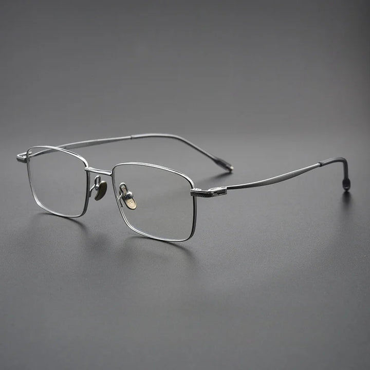 Yimaruili Women's Full Rim Square Titanium Eyeglasses 78947