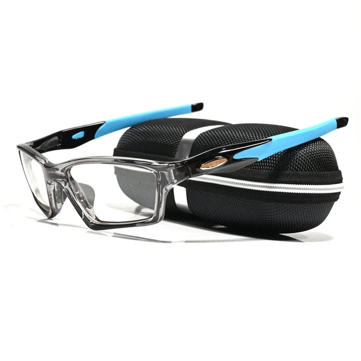 Cubojue Women's Full Rim Polygon Square Tr 90 Titanium Eyeglasses 18031