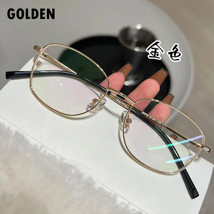 Zirosat Women's Full Rim Oval Square Titanium Eyeglasses 80011