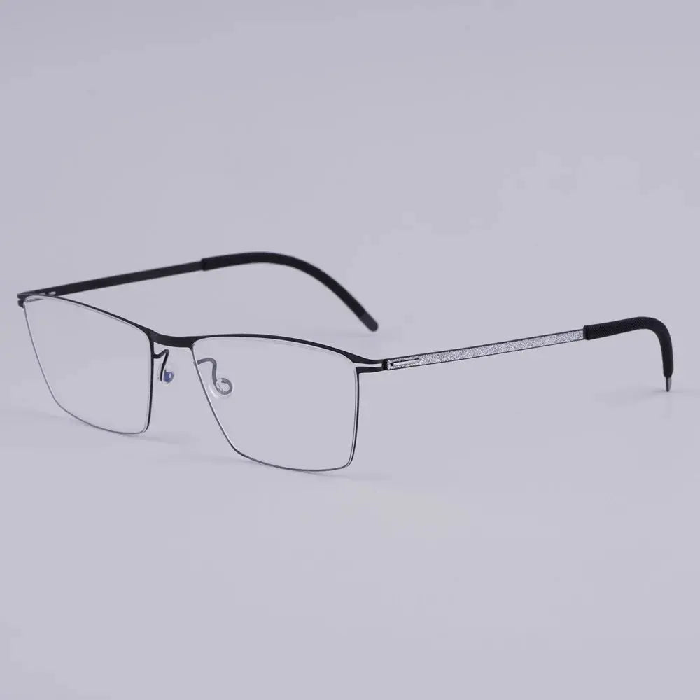 Bobbie 460951 Unisex 138mm Full Rim Square Titanium Frames FuzWeb