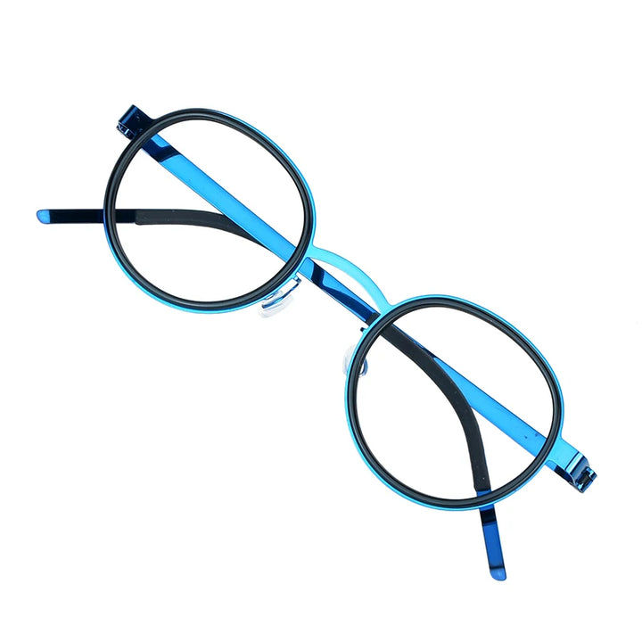 Bobbie Women's Full Rim Round Titanium Acetate Eyeglasses 621011