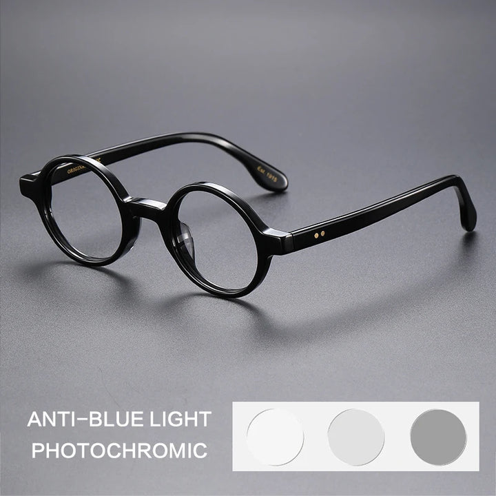 Gatenac Women's Full Rim Round Acetate Photochromic Reading Glasses G56002