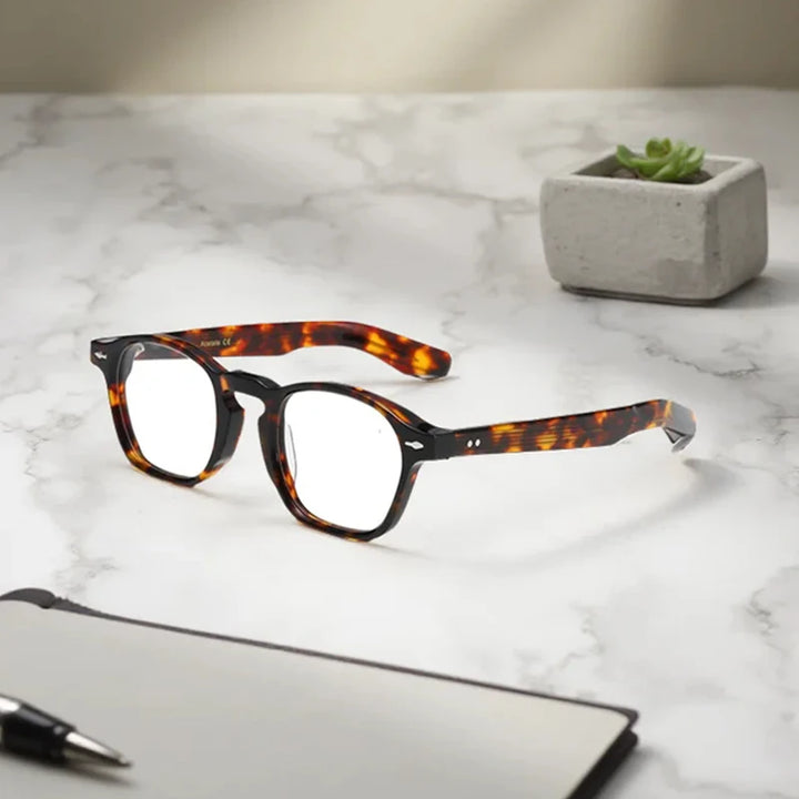 Blackmask Unisex Full Rim Square Acetate Eyeglasses BM-N034