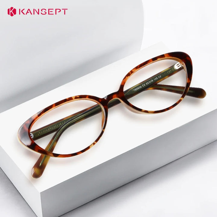 Kansept Women's Full Rim Oval Cat Eye Tr 90 Reading Glasses 455836