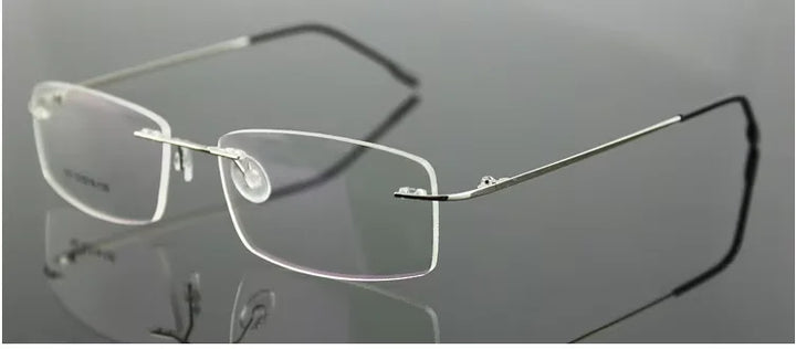 Chashma Women's Rimless Square Titanium Reading Glasses 942763 Reading Glasses Chashma