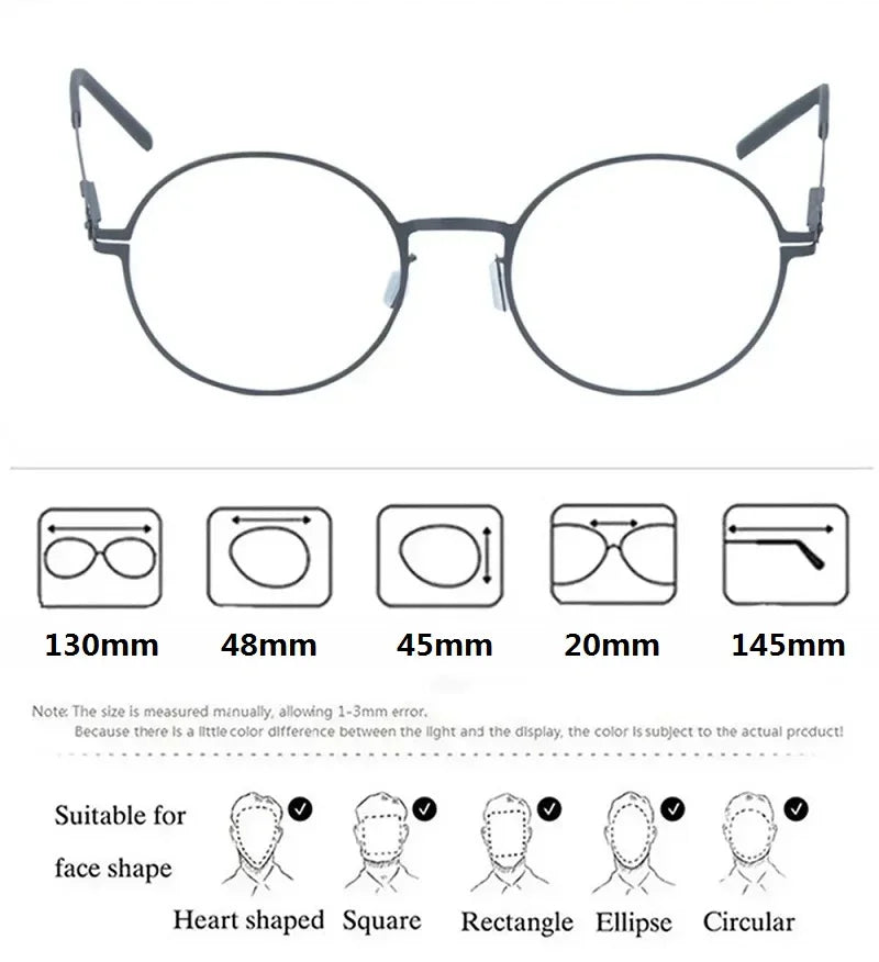 Bobbie Women's Full Rim Round Steel Screwless Eyeglasses 484520