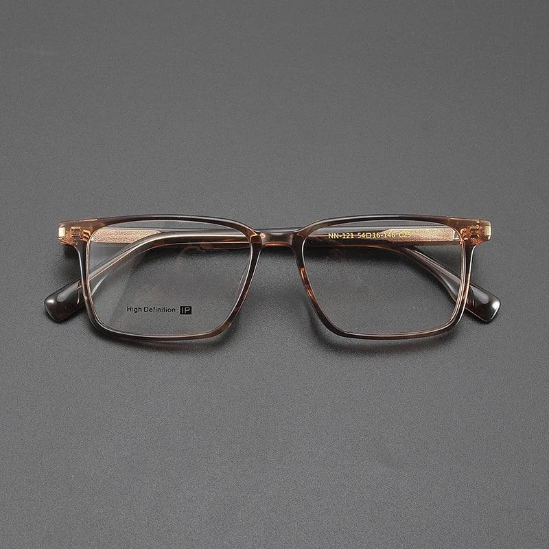 Nobler Unisex Full Rim Square Acetate Eyeglasses 84121 Full Rim Nobler