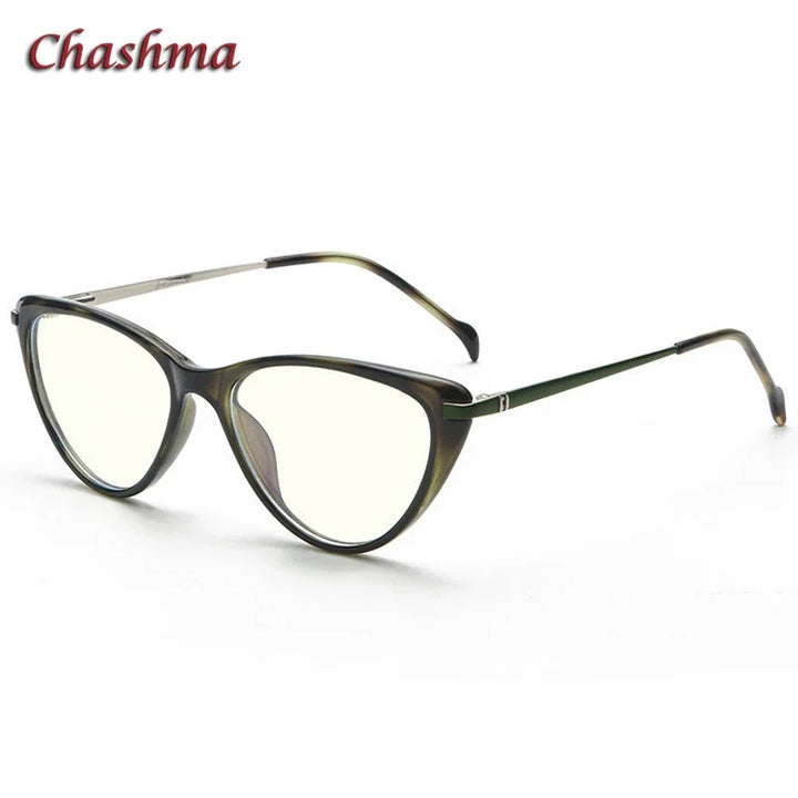 Chashma Ochki Women's Full Rim Cat Eye Tr 90 Stainless Steel Eyeglasses 72003 Full Rim Chashma Ochki   