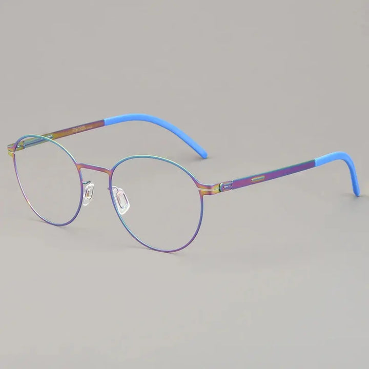 Bobbie 494420 Women’s 131mm  Full Rim Round Stainless Steel Frames FuzWeb