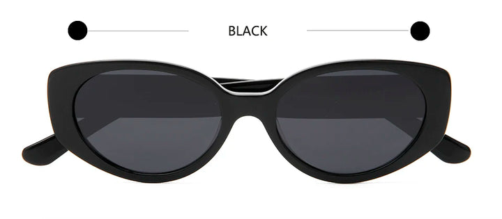 Esnbie Unisex Full Rim Oval Thick Temple Acetate Sunglasses 240161
