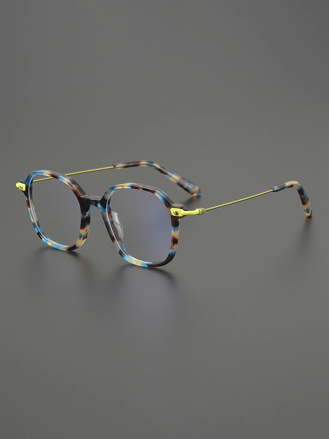 Nobler Unisex Full Rim Irregular Square Titanium Eyeglasses 48300