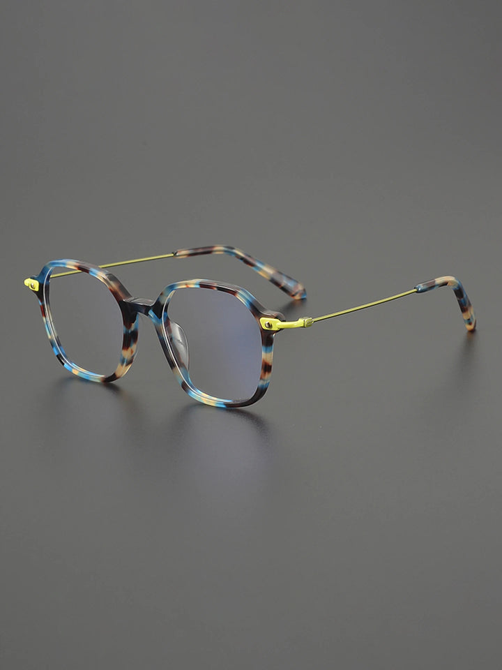 Nobler Unisex Full Rim Irregular Square Titanium Eyeglasses 48300