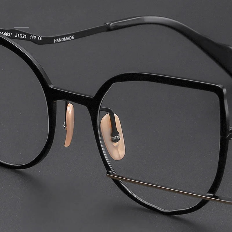 Muzz 0031-2 women's cat eye alloy prescription eyeglasses — view 11