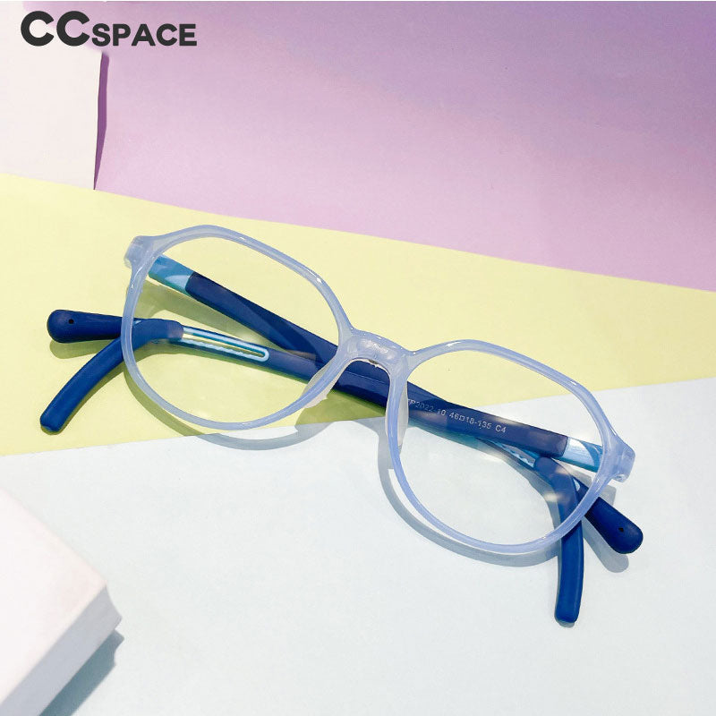 CCSpace Unisex Youth Full RIm Square PC Plastic Eyeglasses 56565 Full Rim CCspace   