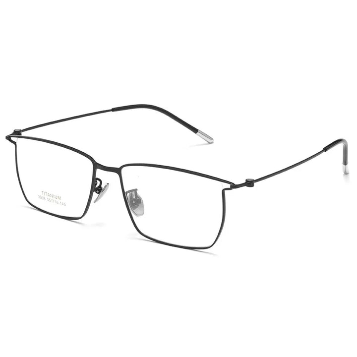 Aror Unisex Full Rim Brow Line Square Titanium Eyeglasses 30087