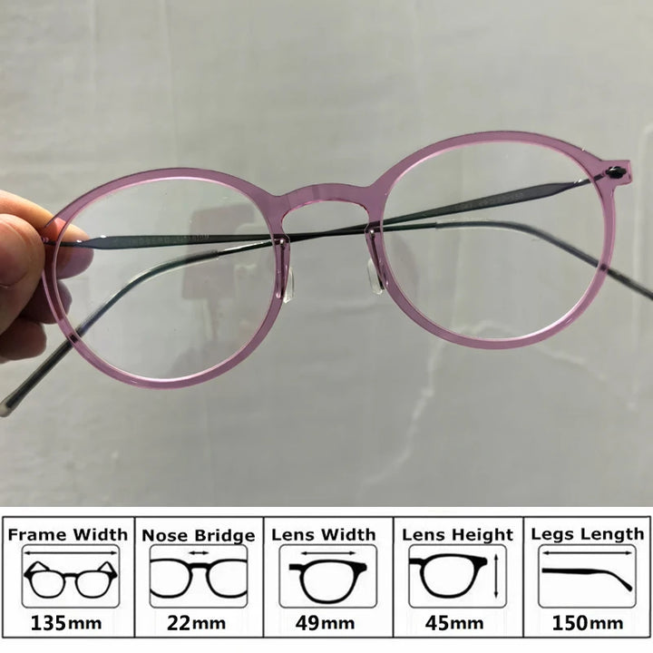 Bobbie Unisex Full Rim Square Acetate Eyeglasses 65-Series