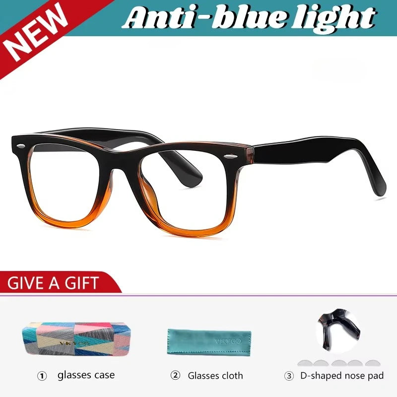 Vicky Unisex Full Rim Square Tr 90 Titanium Reading Glasses 21029