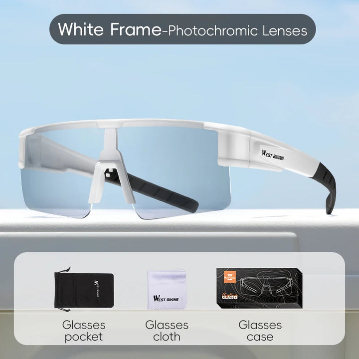 West Biking Unisex Semi Rim Square Over Frame Sunglasses 307031