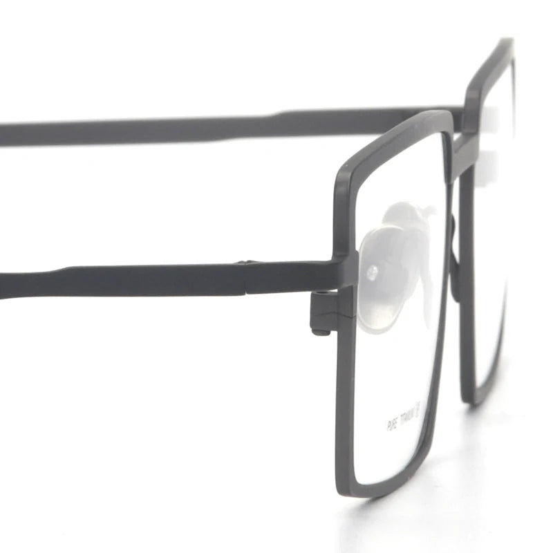 Muzz T7789 men's square IP titanium prescription eyeglasses — view 8