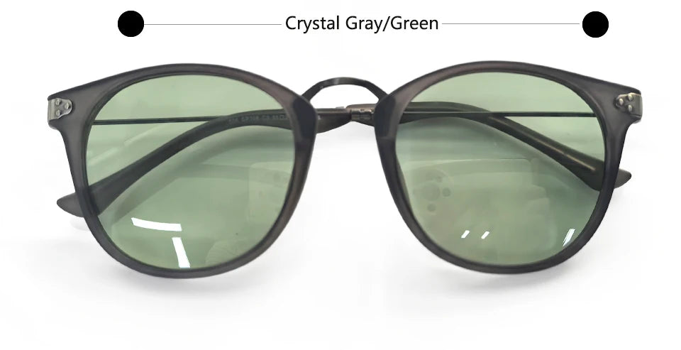 Esnbie Unisex Full Rim Oval Square Tr 90 Alloy Sunglasses 242061
