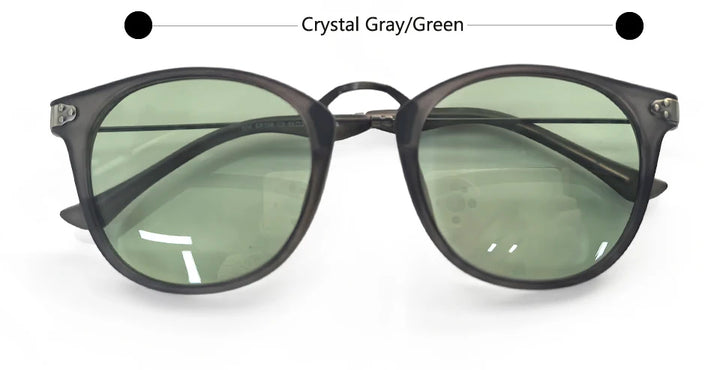 Esnbie Unisex Full Rim Oval Square Tr 90 Alloy Sunglasses 242061