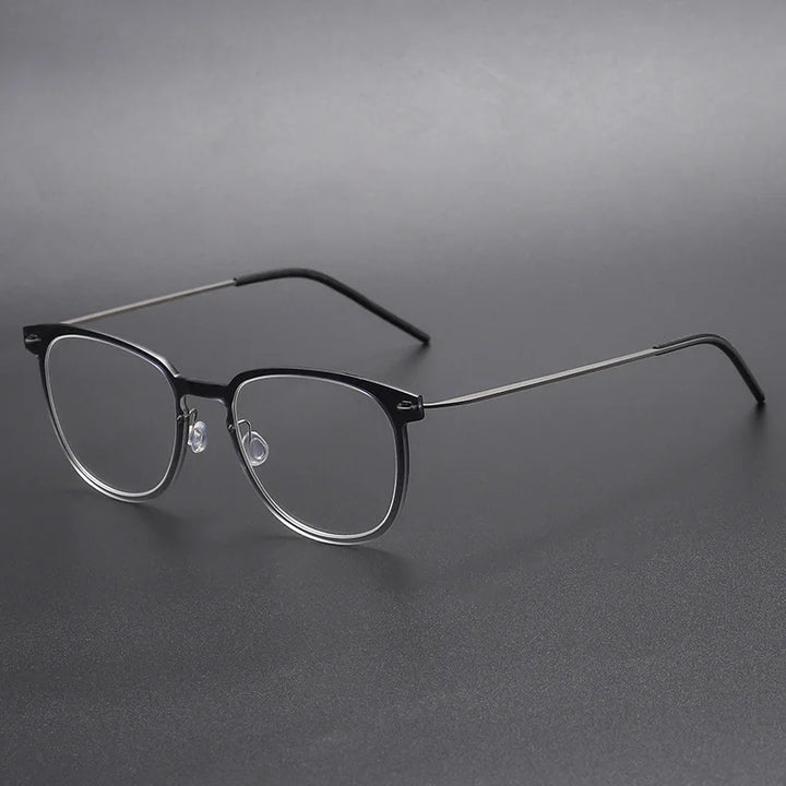 Bobbie Women's Full Rim Square Titanium Acetate Eyeglasses 976549