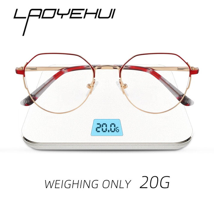 Laoyehui Women's Full Rim Oval Alloy Presbyopic Reading Glasses Glr8236 Reading Glasses Laoyehui   