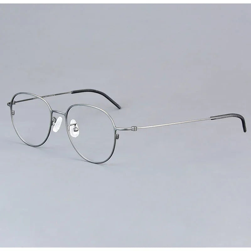 Bobbie Unisex Full Rim Oval Titanium Eyeglasses KMN512