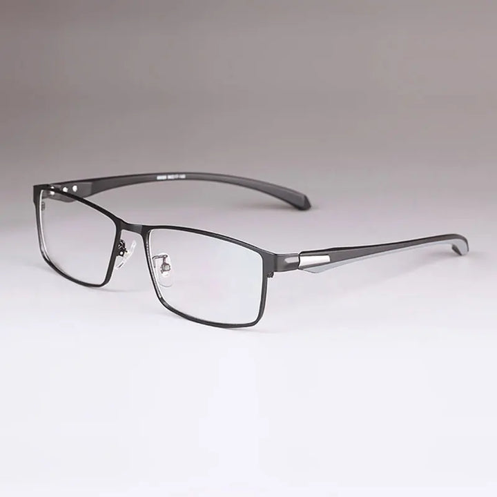 Hotony Men's Full Or Semi Rim Square Alloy Tr 90 Eyeglasses 17138 Full Rim Hotony   