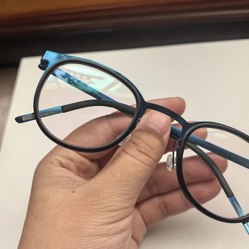 Bobbie Unisex Full Rim Round Acetate Eyeglasses 9704