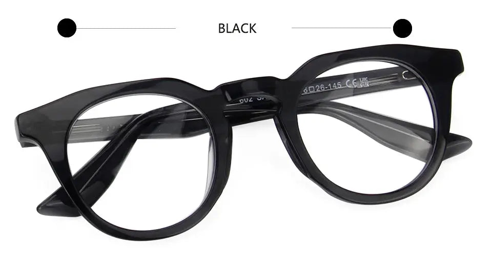 Esnbie 602218 Unisex Full Rim Square Round Acetate Frames FuzWeb