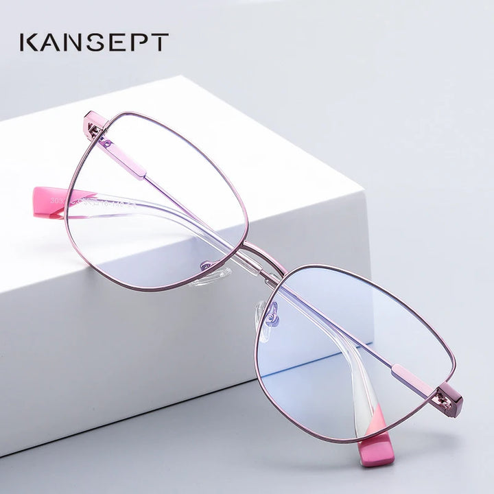 Kansept Women's Full Rim Cat Eye Alloy Reading Glasses 3032 Reading Glasses Kansept   