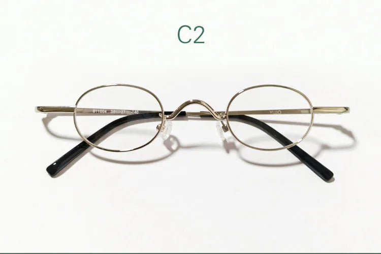 Yujo Women's Full Rim Oval Round Alloy Reading Glasses 14126