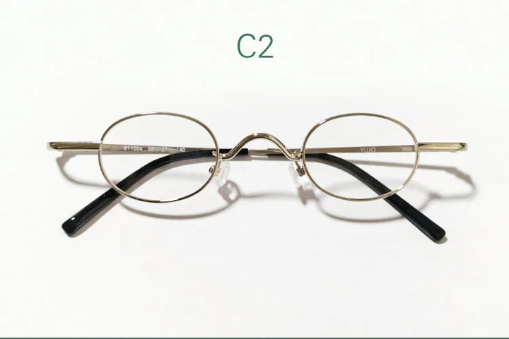 Yujo Women's Full Rim Oval Round Alloy Reading Glasses 14126