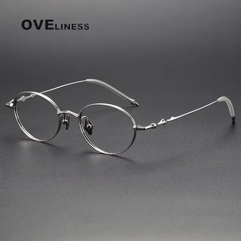 Oveliness Women's Full Rim Oval Round Titanium Eyeglasses 614135