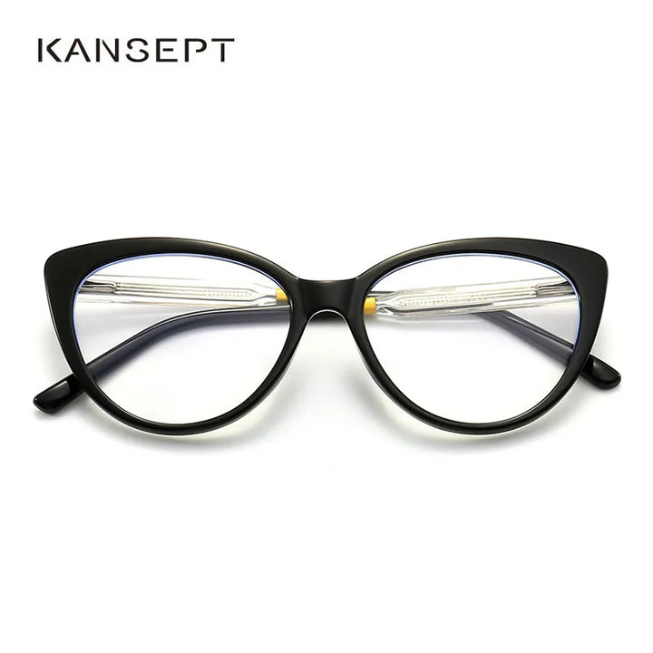 Kansept Women's Full Rim Cat Eye Polycarbonate Eyeglasses 8342 Full Rim Kansept   