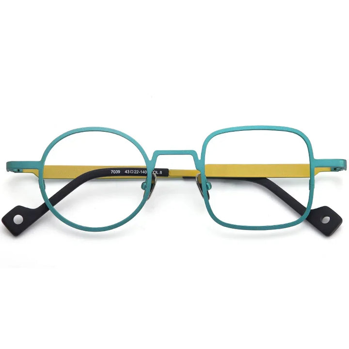Aror Women's Full Rim Square Round Titanium Eyeglasses 17039