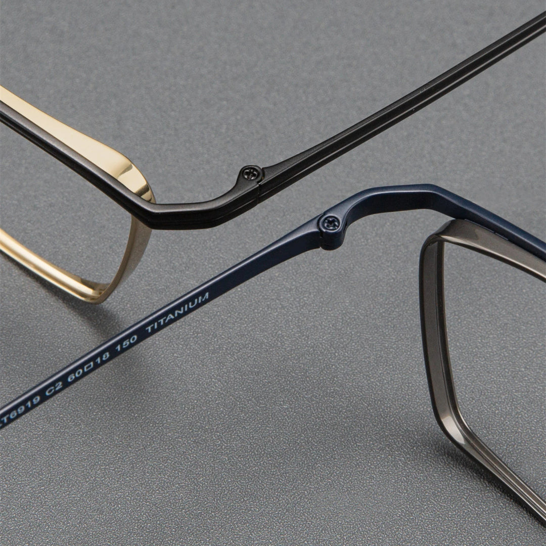 Blackmask Unisex Full Rim Square Titanium Eyeglasses BM-A6919