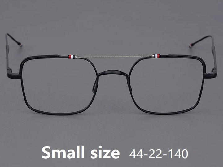 Bobbie Unisex Full Rim Square Double Bridge Titanium Eyeglasses 909909