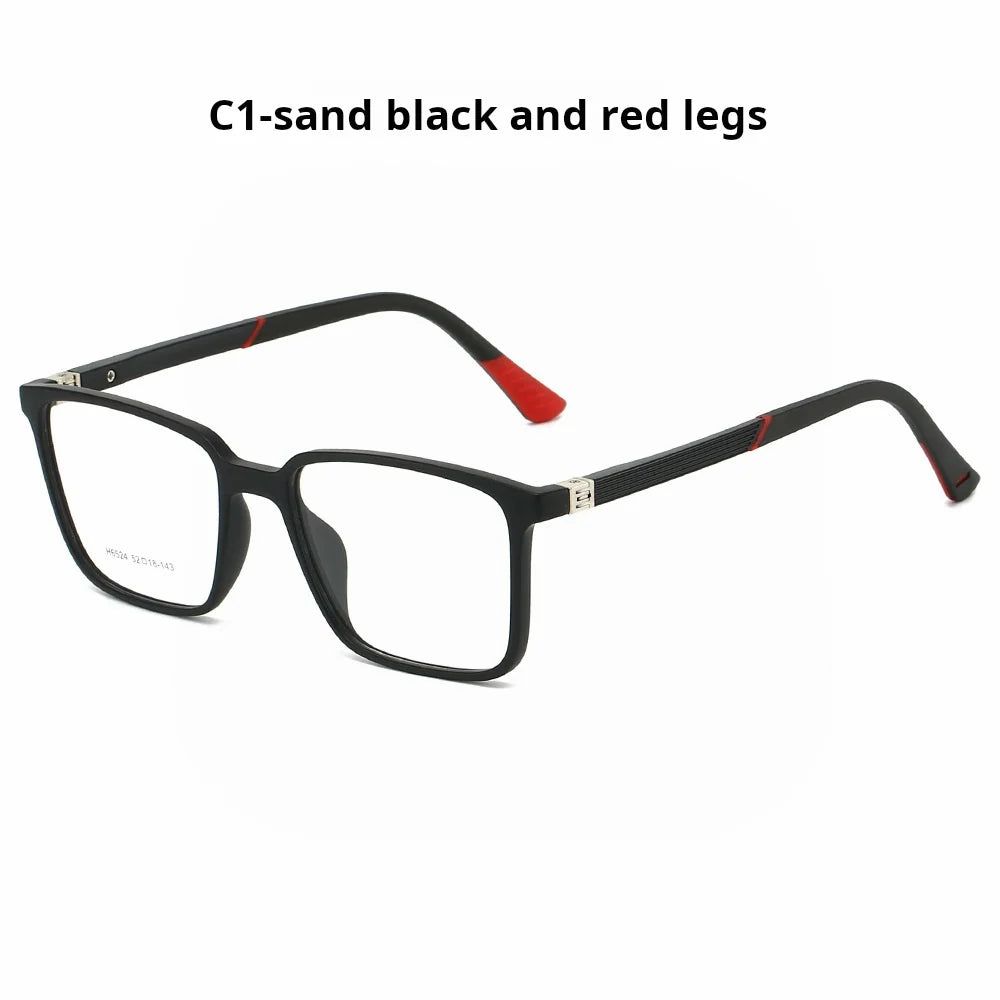 Xbora Unisex Full Rim Square Brow Line Tr 90 Alloy Eyeglasses 546524