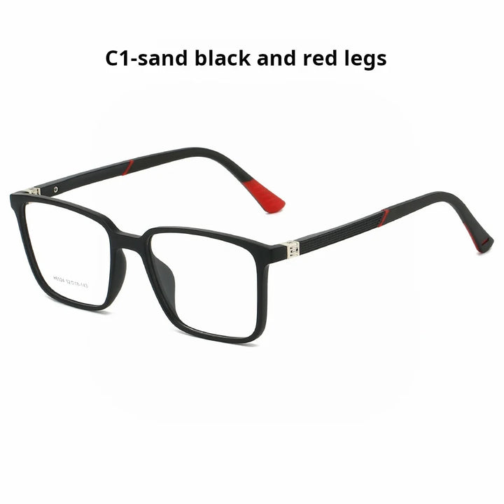 Xbora Unisex Full Rim Square Brow Line Tr 90 Alloy Eyeglasses 546524