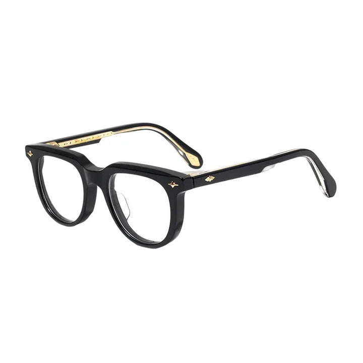 Nobler Unisex Full Rim Flat Top Square Acetate Eyeglasses 51094